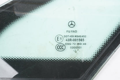 10-17 Mercedes E350 W207 Coupe Rear Right Passenger Side Quarter Window Glas OEM