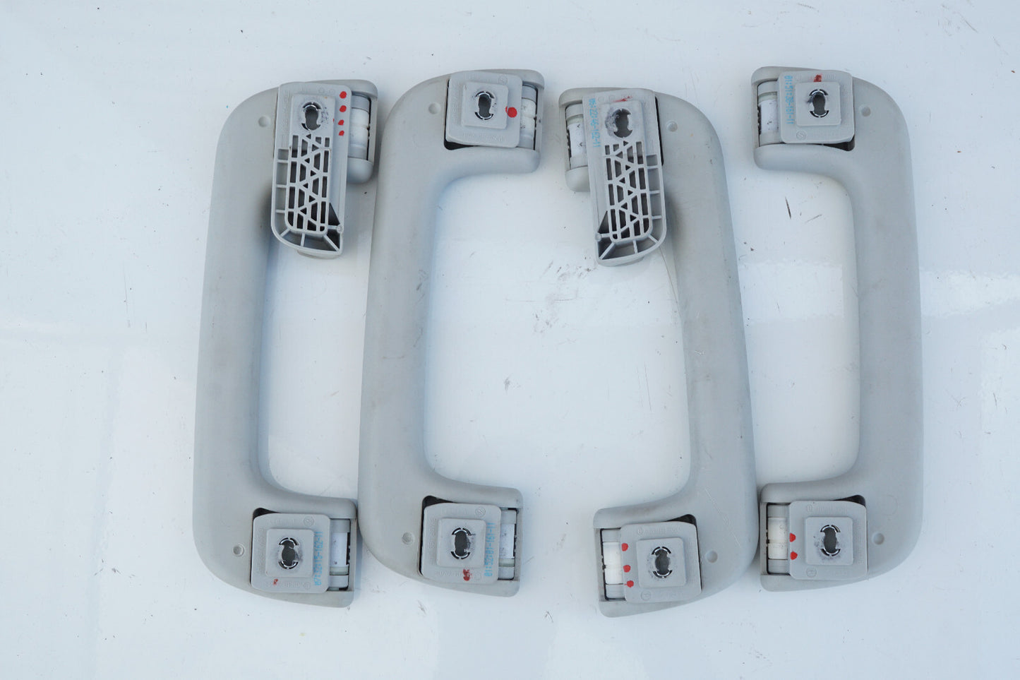 2011 - 2014 AUDI A8 A8L D4 OVERHEAD ROG GRAB GRIP HANDLE SET OF 4 OEM