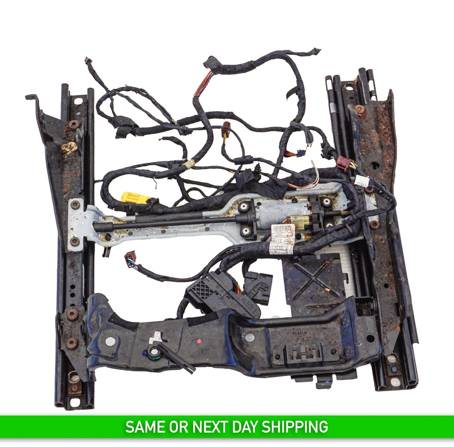 2012 - 2018 BMW 650i 640i FRONT LEFT DRIVER SEAT TRACK RAIL W/ MOTORS  OEM