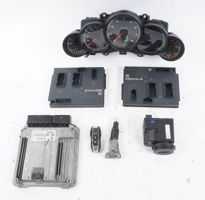 2011-2018 PORSCHE CAYENNE 3.6L IGNITION SET KEY LOCK MODULE GAUGE OEM