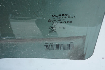 17-20 CHRYSLER PACIFICA REAR DOOR WINDOW GLASS LEFT DRIVER SIDE  OEM