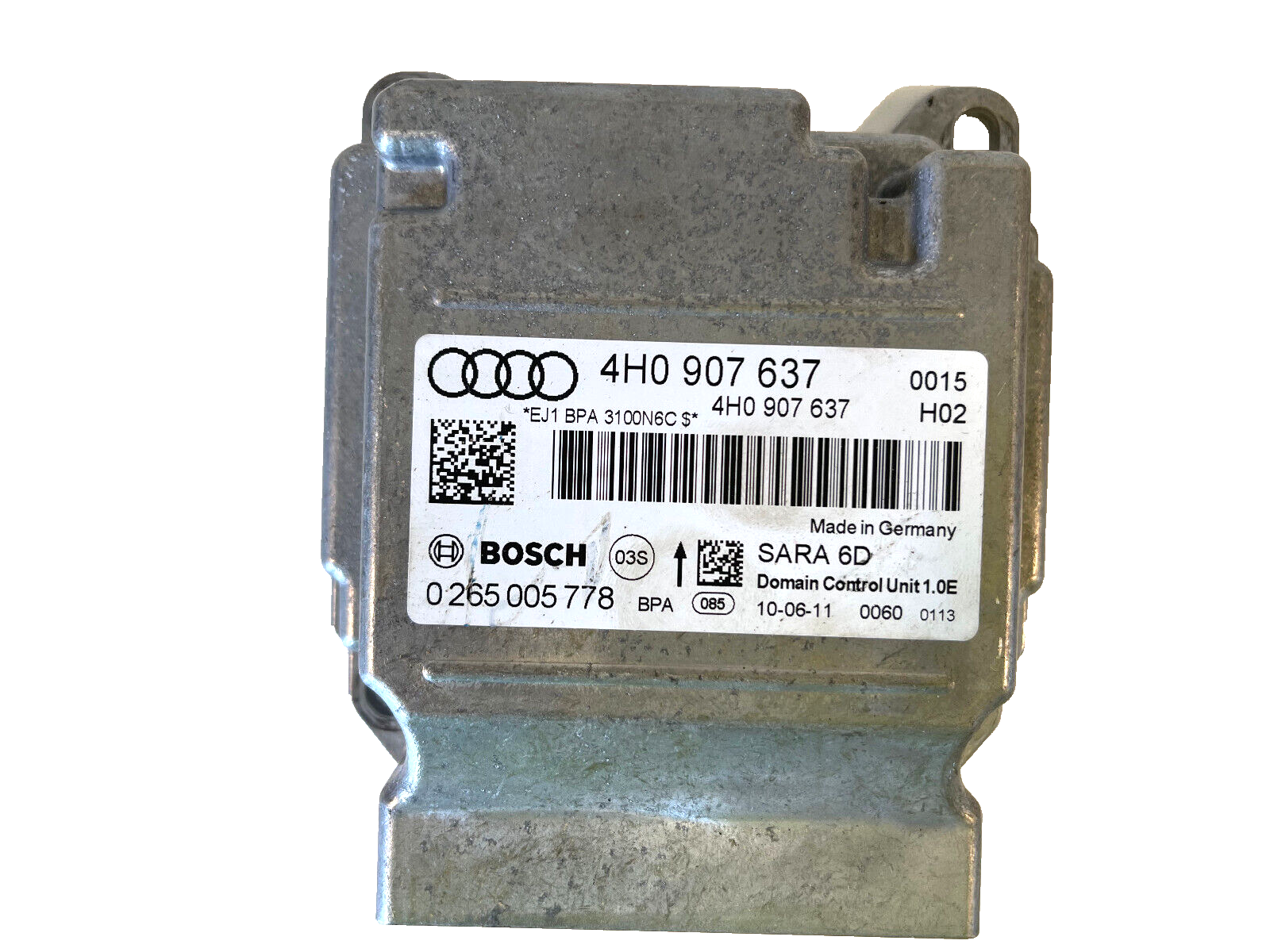 2011-2018 AUDI A8 A8L S8 YAW RATE ESP SENSOR MODULE 4H0907637 OEM