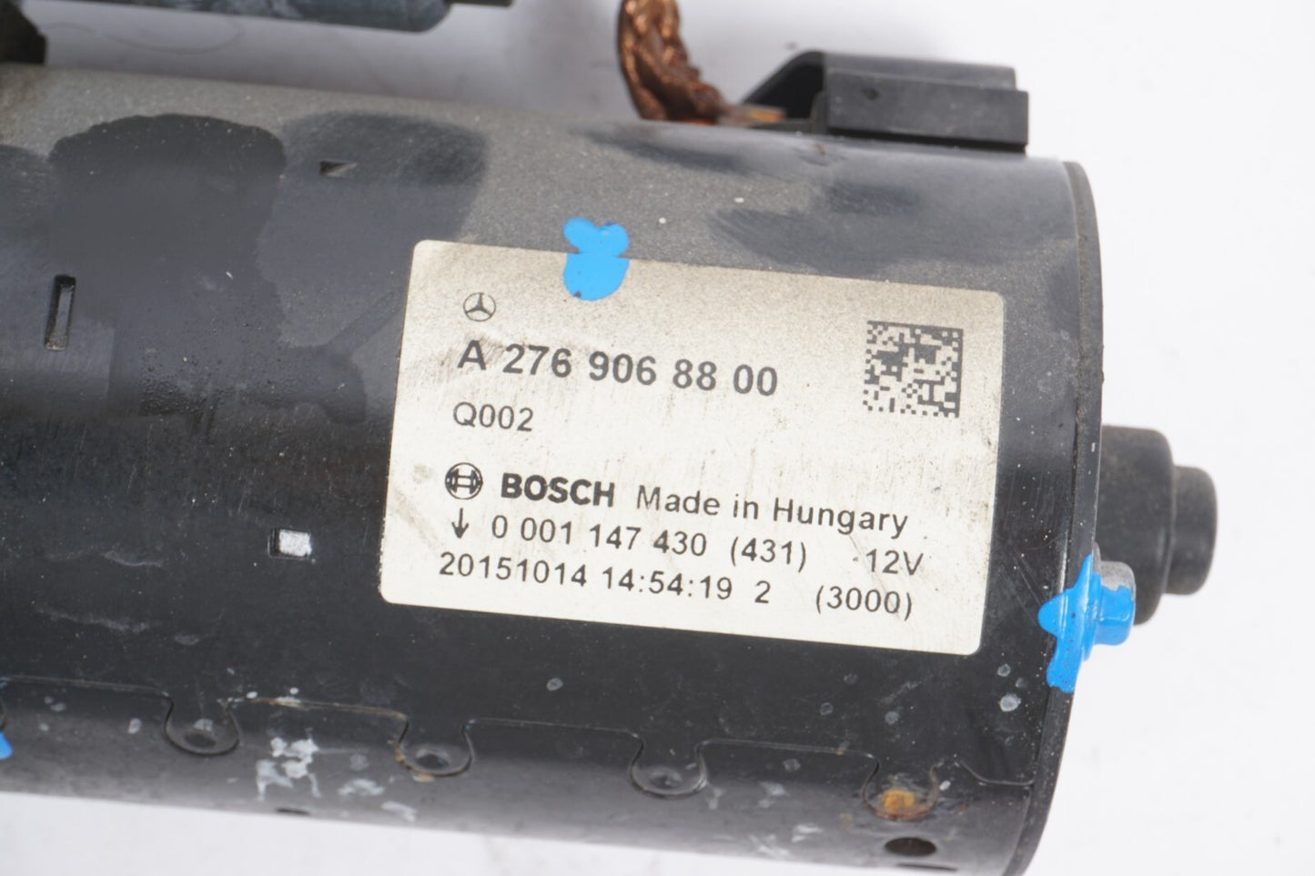 14-17 Mercedes S550e W222 3.0L Starter Motor A2769068800 OEM