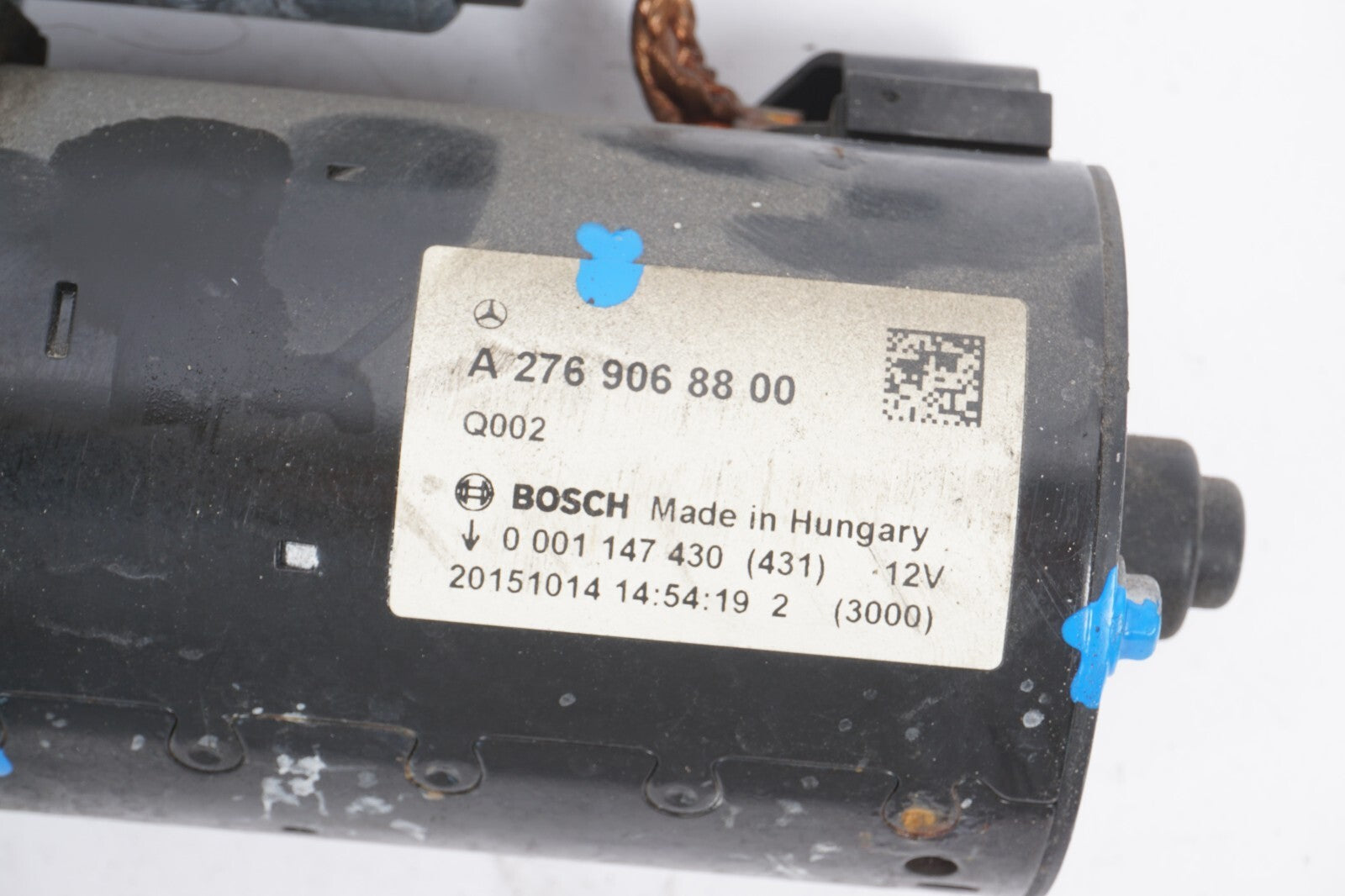 14-17 Mercedes S550e W222 3.0L Starter Motor A2769068800 OEM