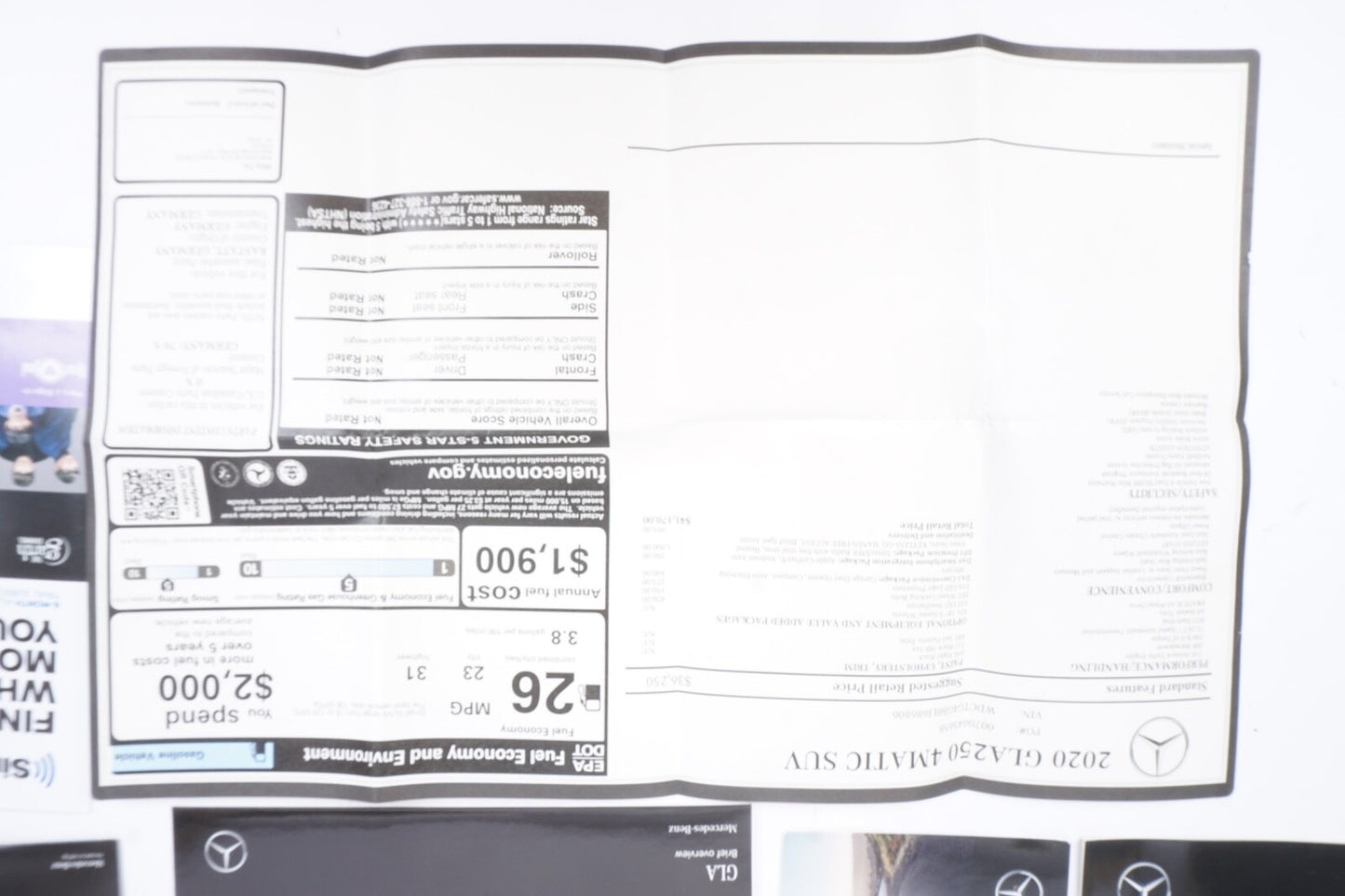 2020 MERCEDES GLA250 OWNERS MANUAL