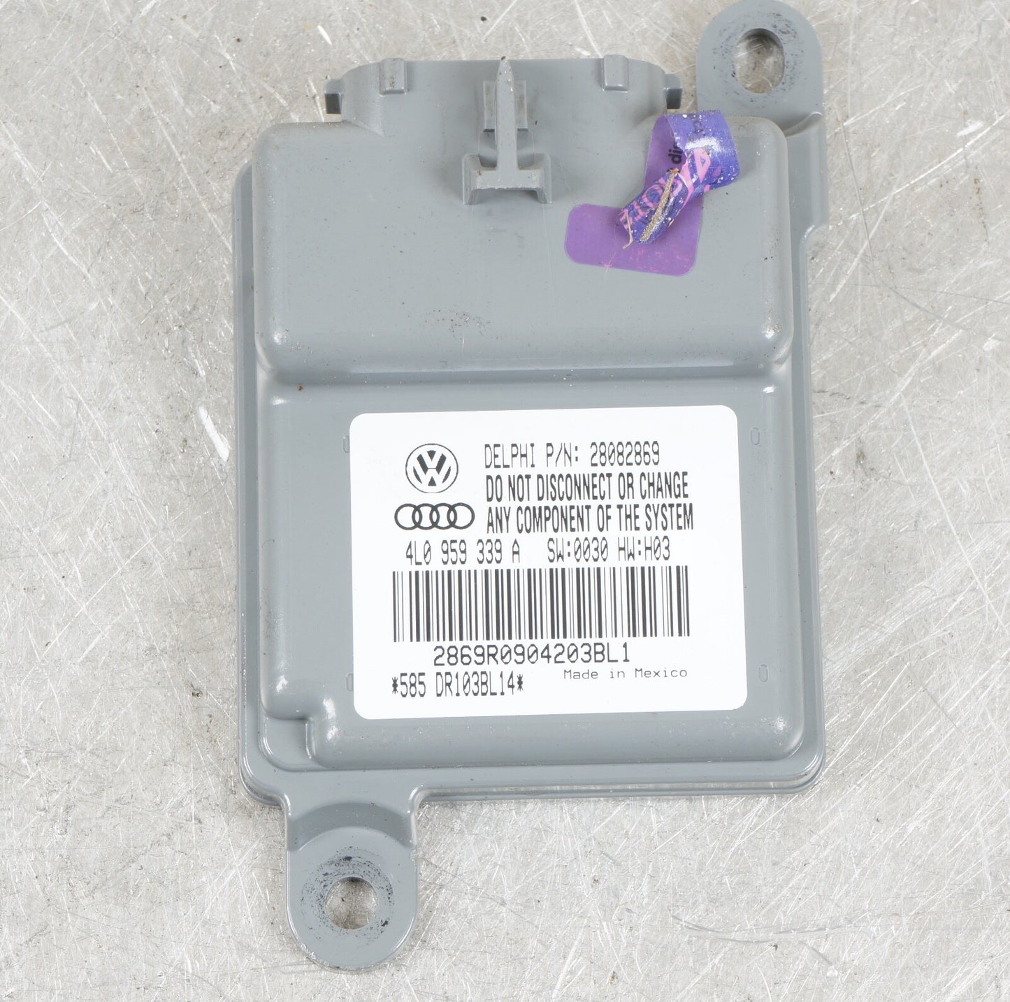 2007 - 2009 Audi Q7 4L Seat Occupation Detection Control Module Front Right Oem