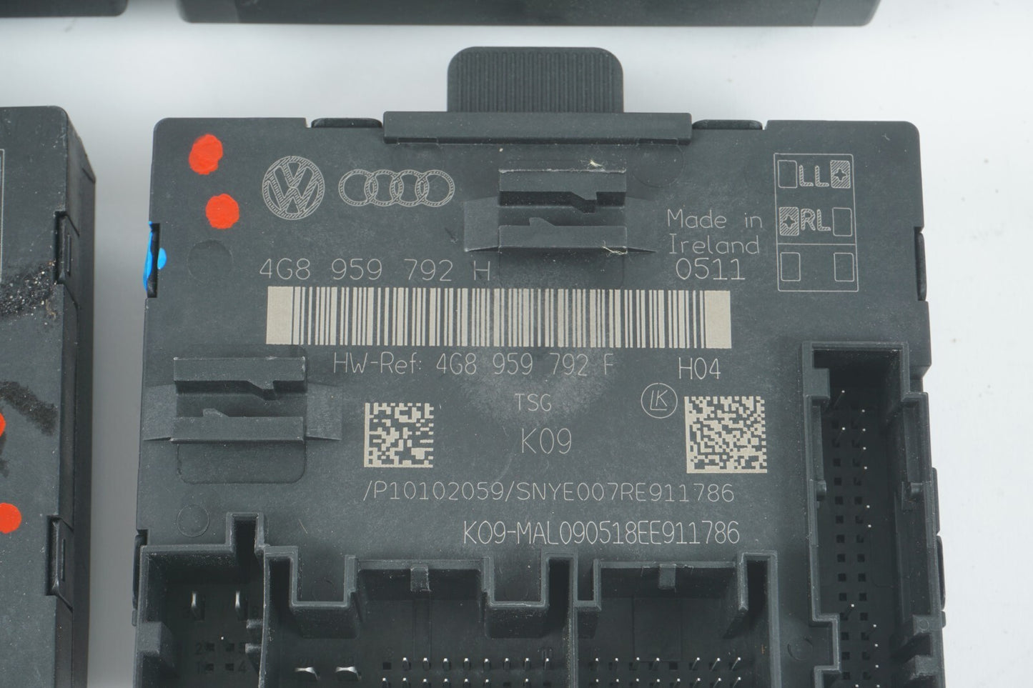 2012 - 2018 AUDI A7 DOOR CONTROL MODULE FRONT & REAR SET OF 4 OEM