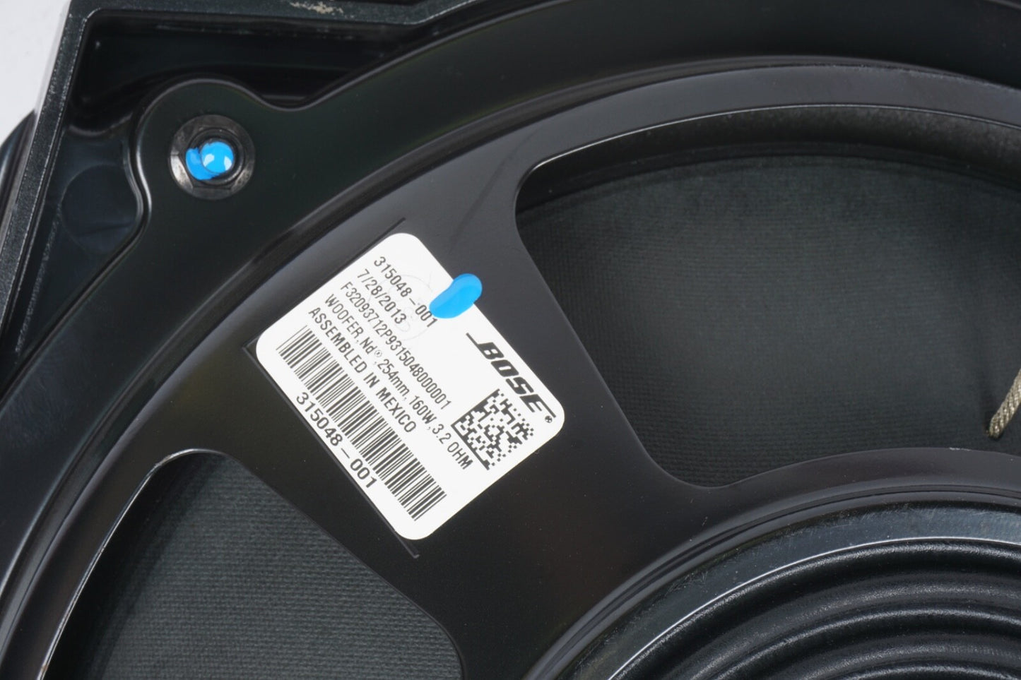 2012 - 2018 AUDI A6 A8 A8L S6 S8 - REAR CENTER DECK SPEAKER / WOOFER BOSE OEM