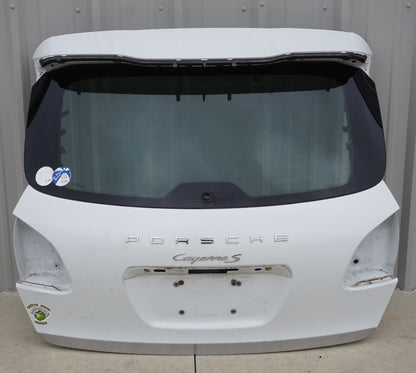 2011-2014 PORSCHE CAYENNE REAR TAILGATE LIFTGATE TRUNK LID W/ GLASS WHITE