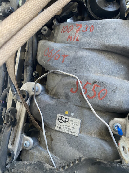 2007 - 2008 MERCEDES W216 CL550 S550 5.5L V8 M273 RWD ENGINE MOTOR ASSEMBLY OEM