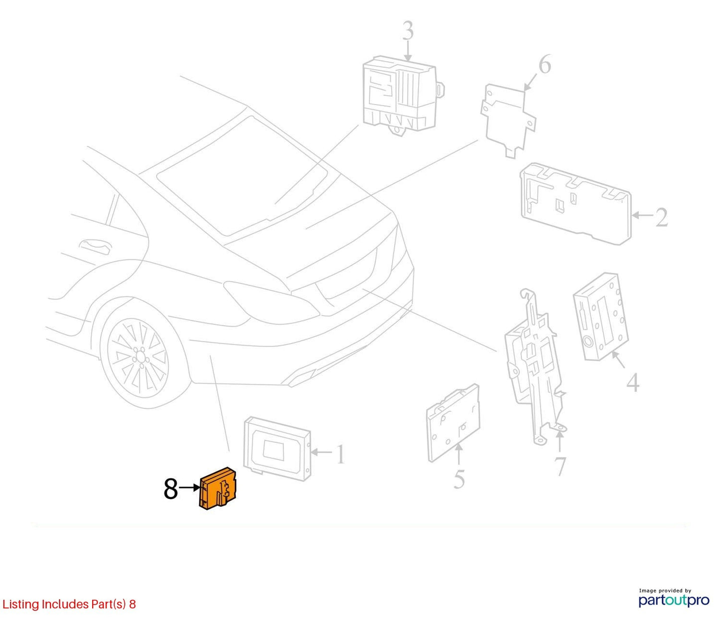 2010 - 2013 Mercedes E350 E550 Convertible Rear View Camera Control Module OEM