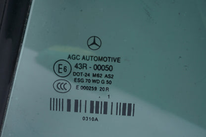 11-17 Mercedes W207 E350 Convertible Rear Left Side Quarter Window Glass OEM