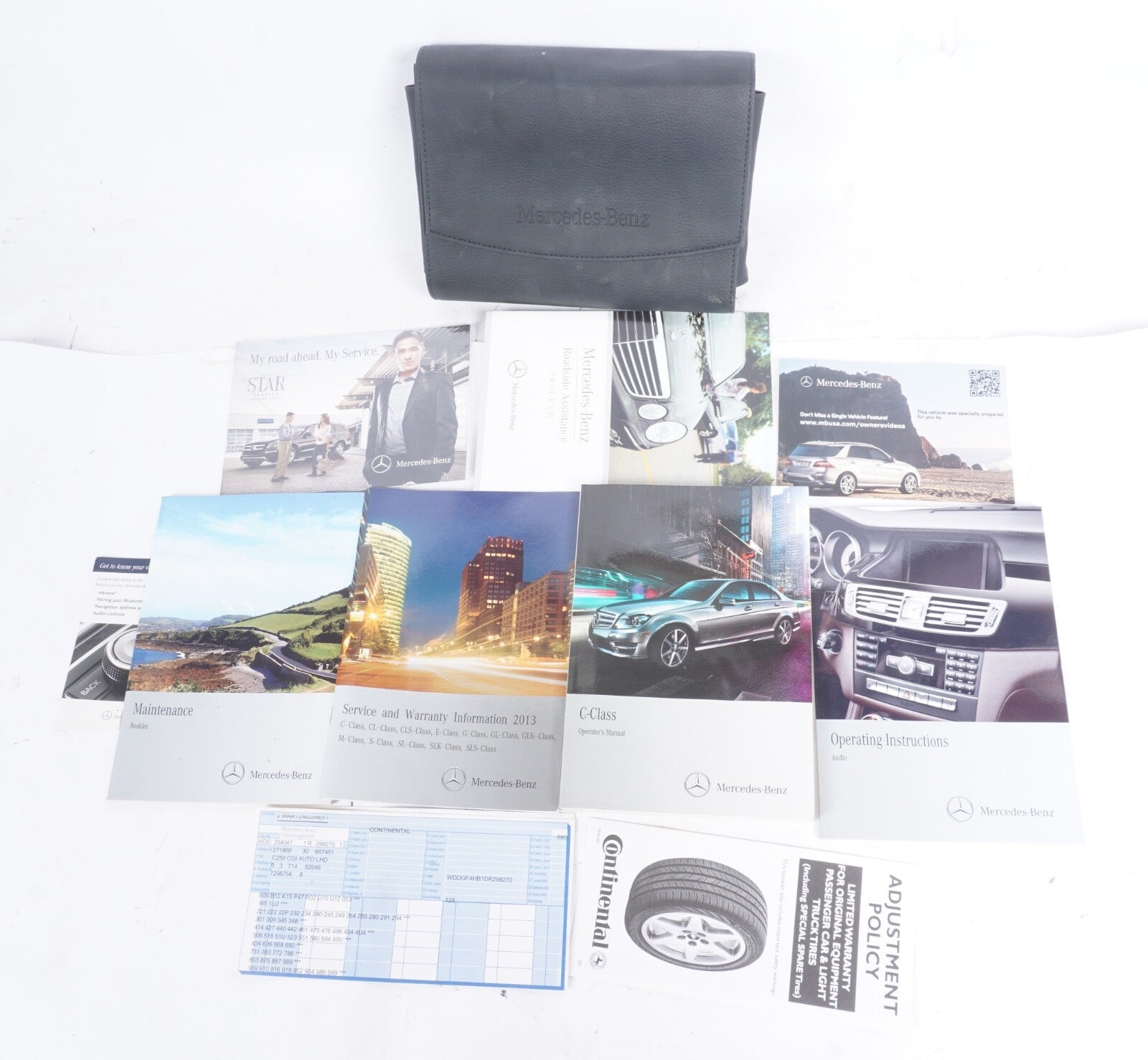 2012 Mercedes Benz C Class C250 C300 C350 Owners Manual Set with Case