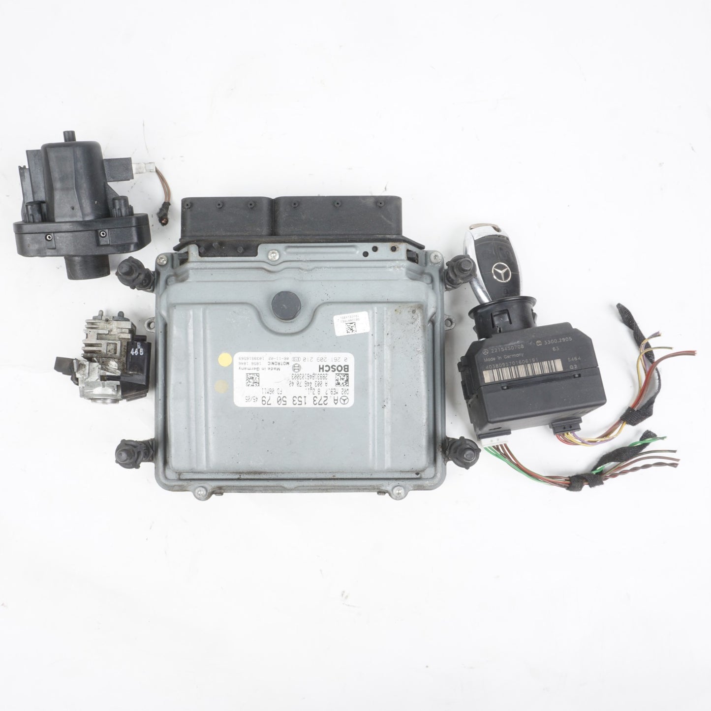 2007 - 2011 Mercedes-Benz S550 Ignition Set Key Lock Module OEM