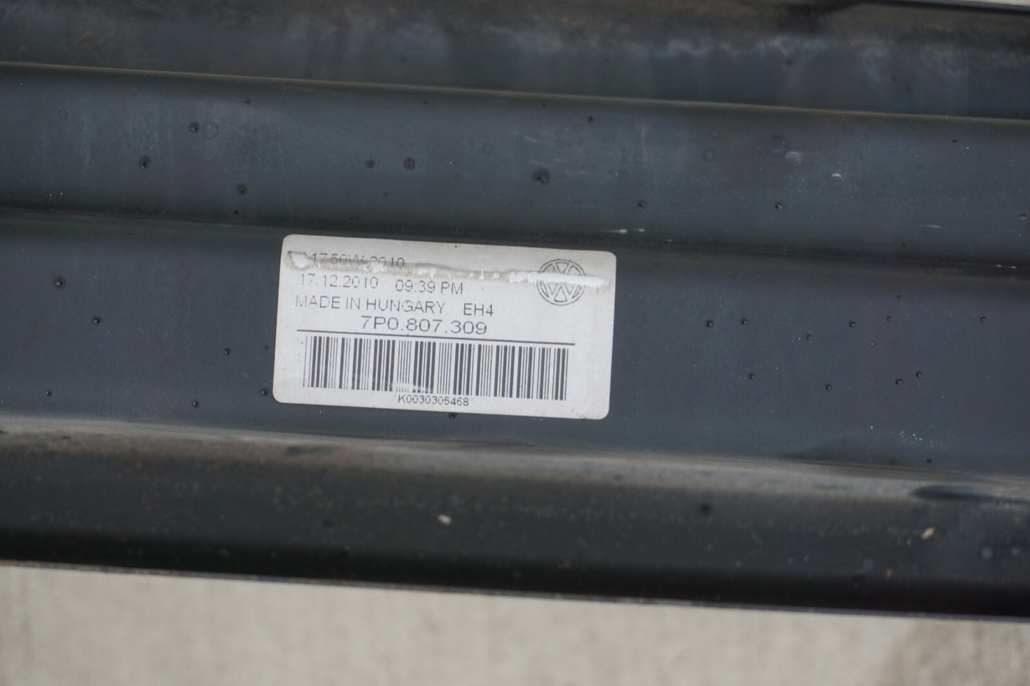 11 - 18 Porsche Cayenne 958 Rear Bumper Reinforcement Impact OEM