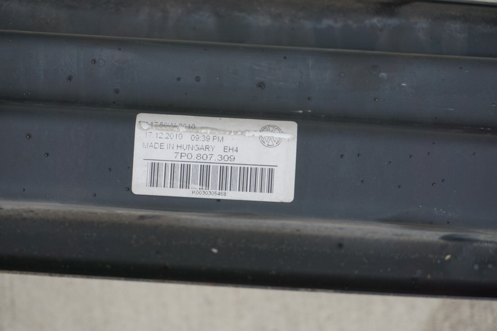 11 - 18 Porsche Cayenne 958 Rear Bumper Reinforcement Impact OEM
