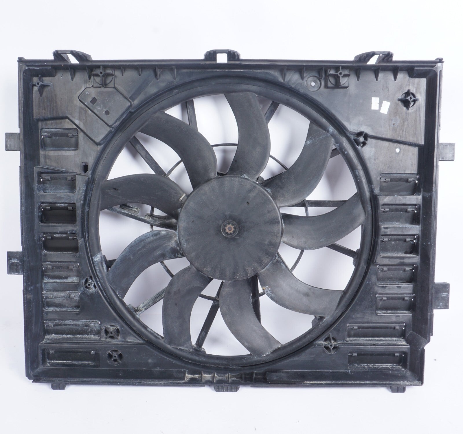 11-18 Porsche Cayenne 958 Engine Cooling Fan Motor & Shroud OEM