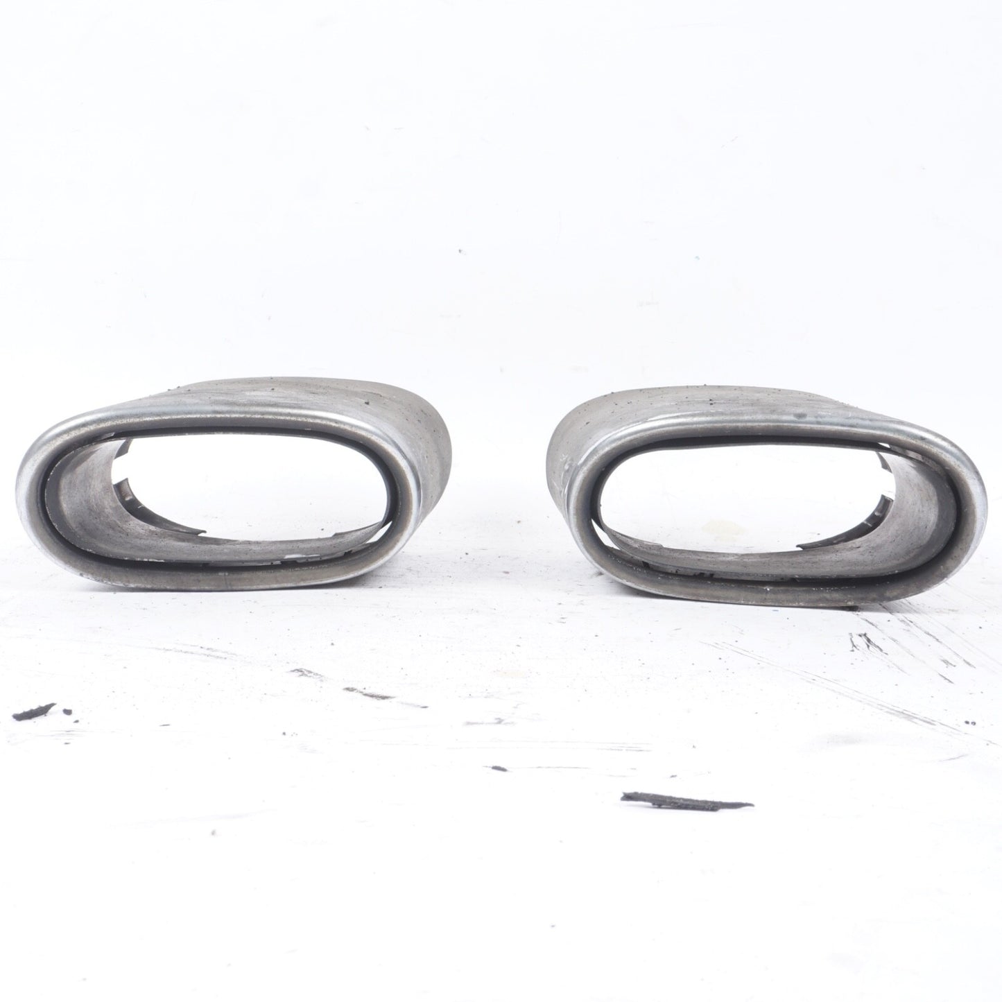 2003-2008 Mercedes R230 SL500 SL600 Rear Exhaust Muffler Tips Ends Set of 2 OEM