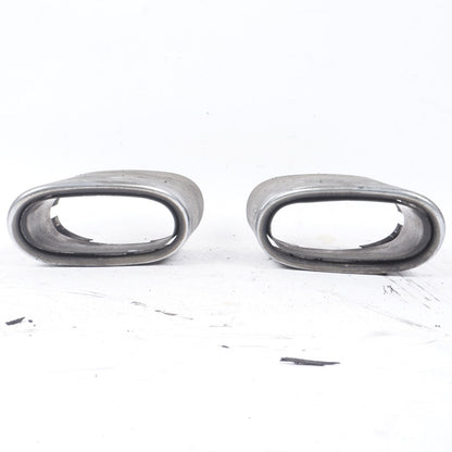 2003-2008 Mercedes R230 SL500 SL600 Rear Exhaust Muffler Tips Ends Set of 2 OEM