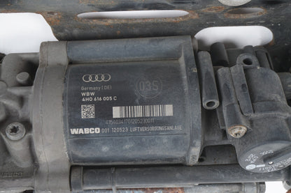 12-17 AUDI A8L A8 3.0L AIR SUSPENSION COMPRESSOR PUMP 4H0616005C  OEM