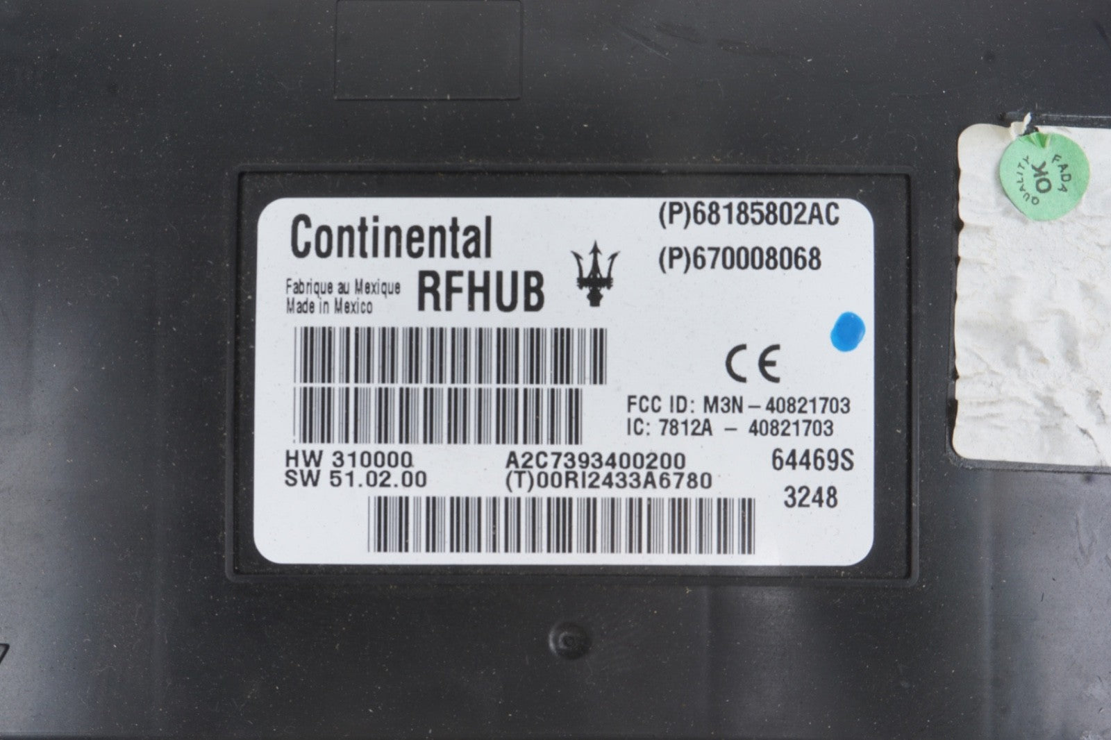 2014 - 2017 Maserati Ghibli S Q4 Passive Entry Computer Control Module Unit OEM