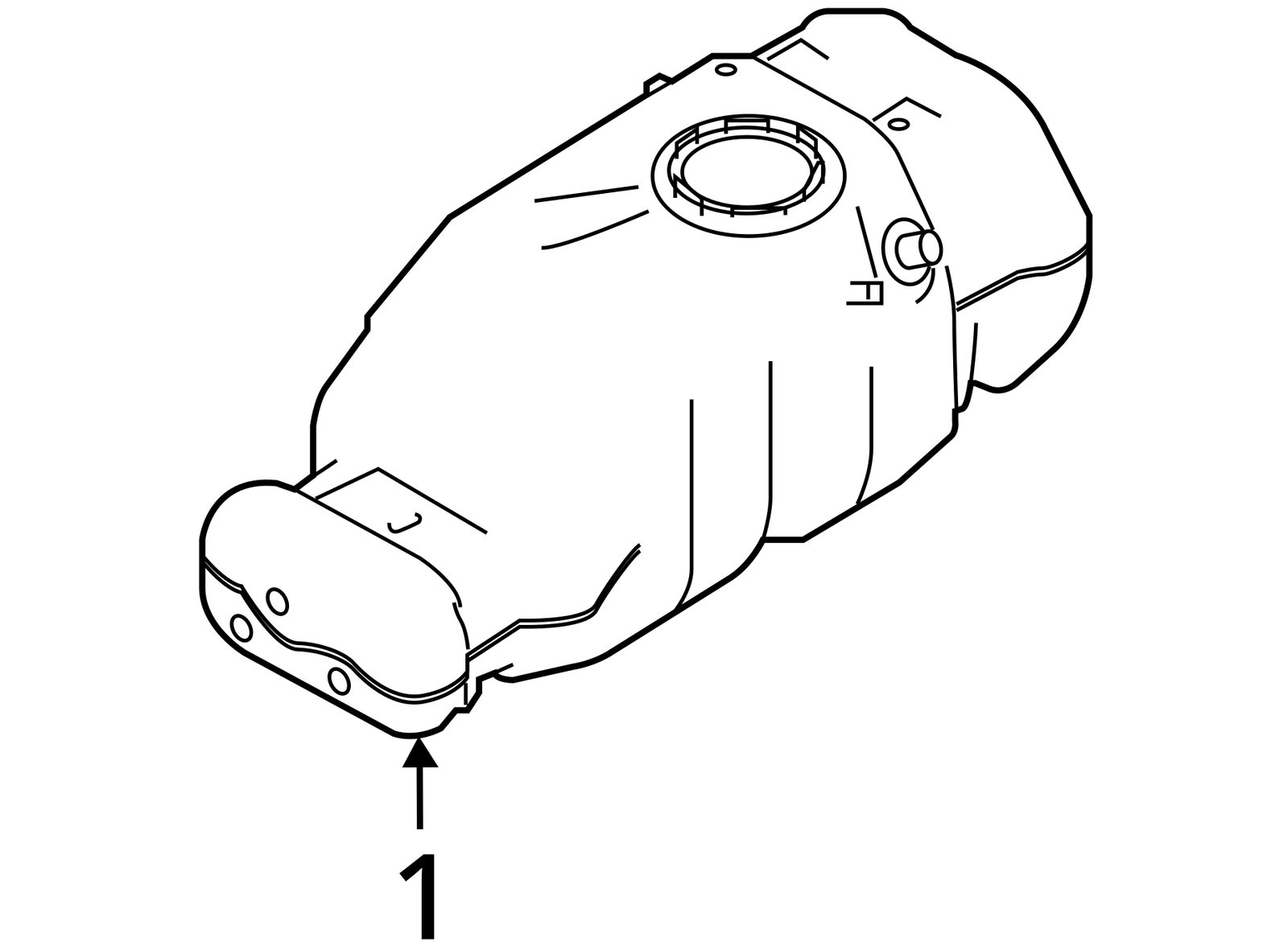 16-19 NISSAN TITAN XD FUEL DIESEL TANK 26 GALLON ID 17201EZ41B