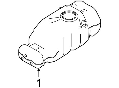 16-19 NISSAN TITAN XD FUEL DIESEL TANK 26 GALLON ID 17201EZ41B