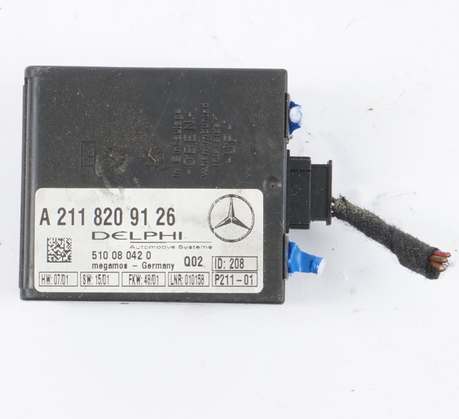 03-12 Mercedes R230 SL550 SLK350 Anti Theft Alarm Signal Control Module Unit OEM