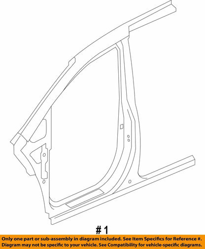 2014 - 2017 HONDA ODYSSEY LEFT ROCKER PANEL