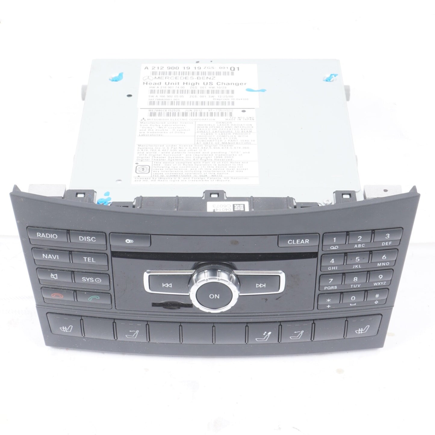 2013 MERCEDES BENZ E50 AMG RADIO COMMAND STEREO HEAD UNIT 2129001919 OEM