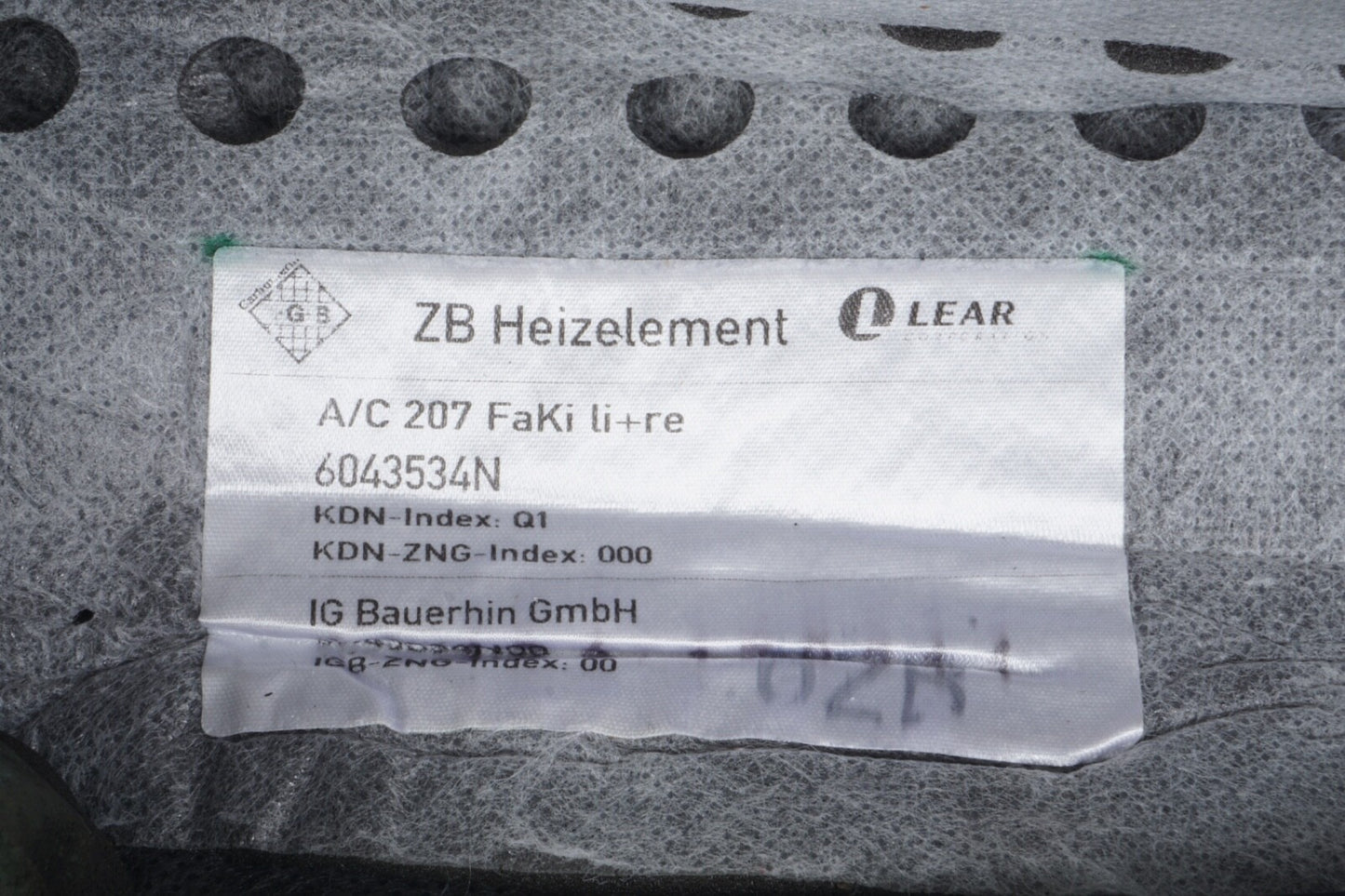 10-16 Mercedes E350 E550 Convertible Right Pass Seat Cushion Bottom OEM