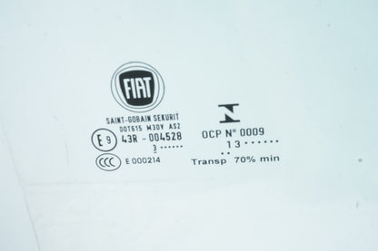 2012-2019 Fiat 500 2 Door Passenger Side Right Front Door Window Glass