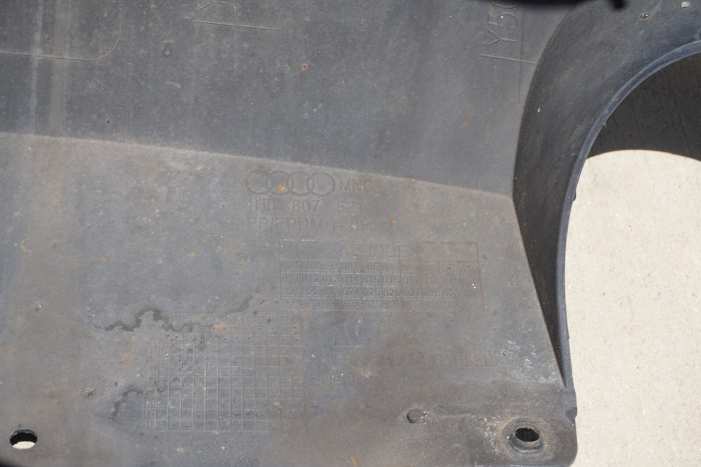 2011 - 2014 Audi A8 A8L Rear Bumper Cover Panel Blue