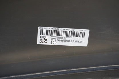 14 15 16 BMW Convertible 428i 435i Rear Bumper Cover Panel W/PDC Sensors OEM