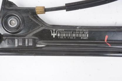 2014 - 2021 Maserati Ghibli Rear Right Side Door Window Regulator Motor OEM