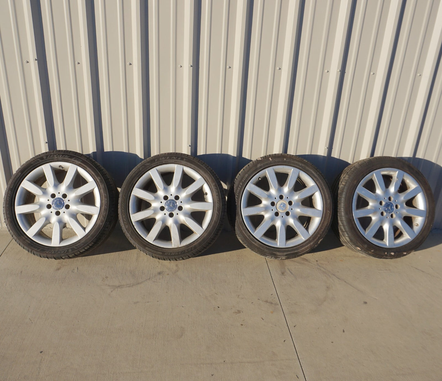 07-09 Mercedes W221 S550 CL500 Alloy Wheel Rim 8.5Jx18 & Tire SET Of 4 OEM