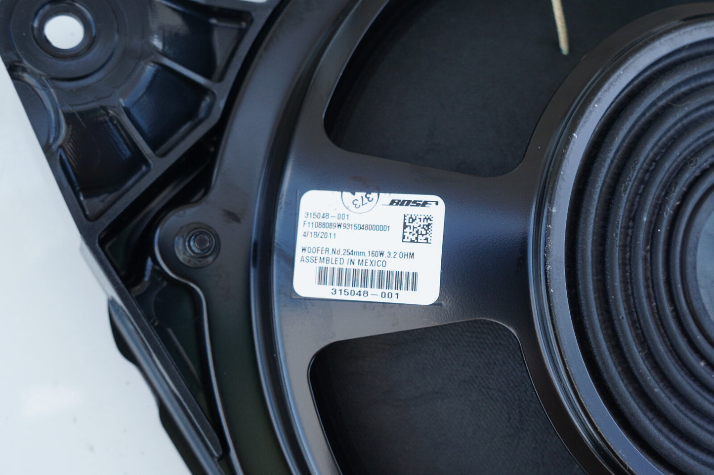 2011 - 2018 AUDI A8 A8L S8 REAR CENTER DECK SPEAKER WOOFER BOSE 315048-001 OEM