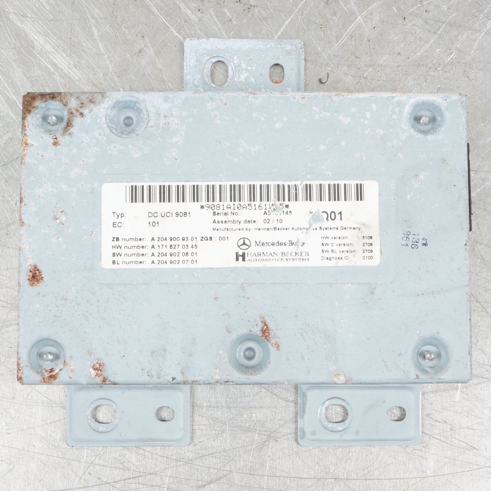 2010 - 2013 Mercedes Benz E Class W212 E550 Interface Control Module A2049009301