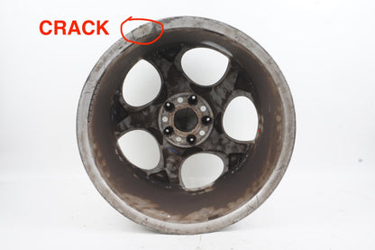 03-12 Mercedes R230 SL500 Complete Wheel Tire Rim Set 8.5 x 9.5 R18 HAS CRACK