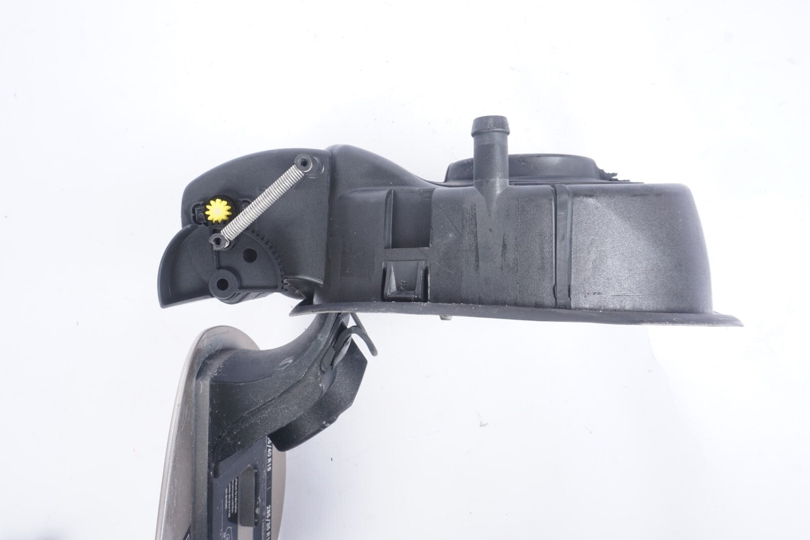 03-06 MERCEDES R230 FUEL TANK FILLER DOOR LID COVER ACTUATOR HOUSING SET OEM