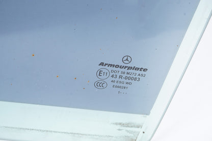 08-14 Mercedes W204 C300 C350 Sedan Rear Left Driver Side Door Window Glass OEM