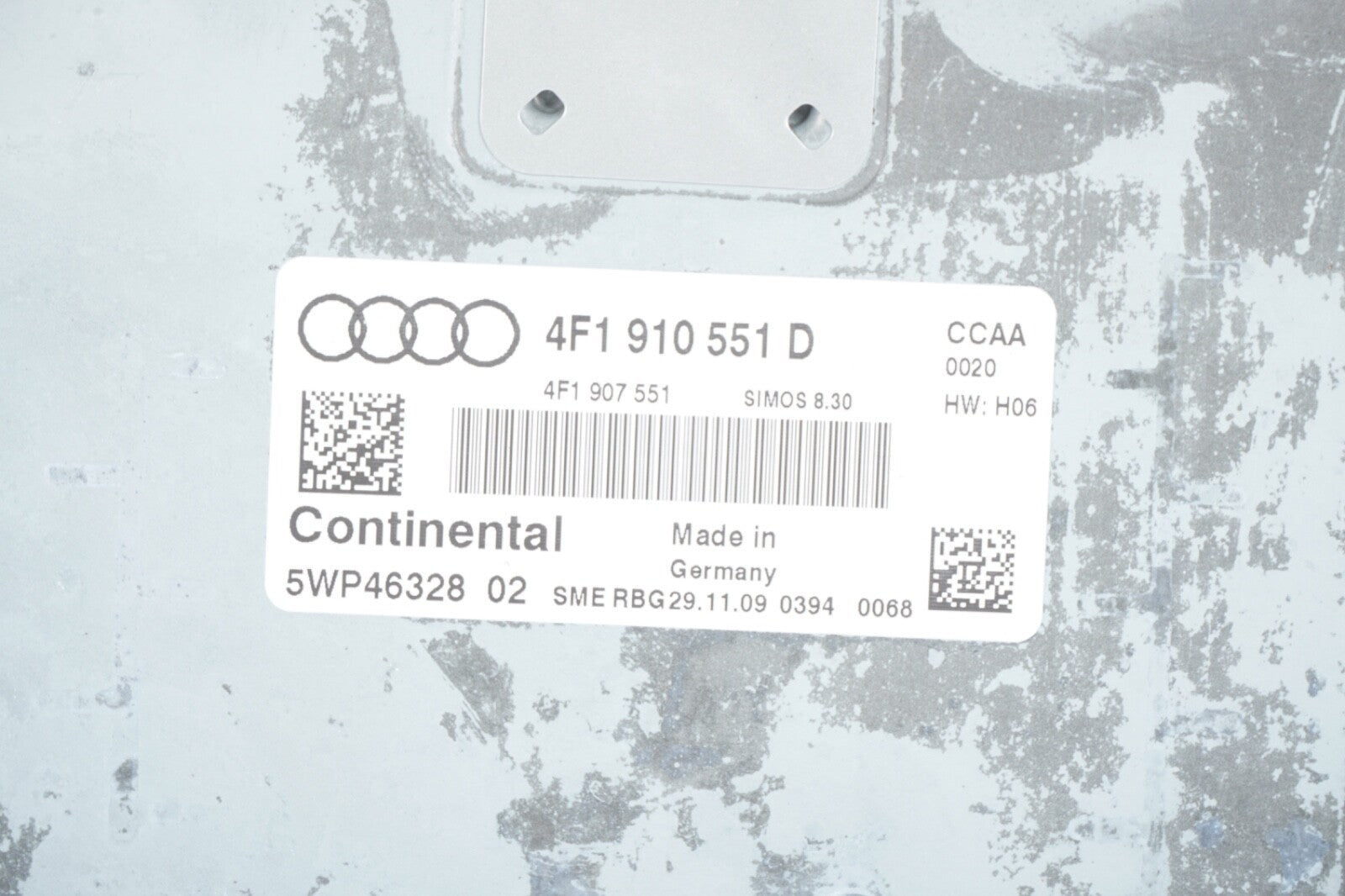 2009-2011 Audi A6 Engine Control Module OEM 4F1910551D ECU 813-10B6