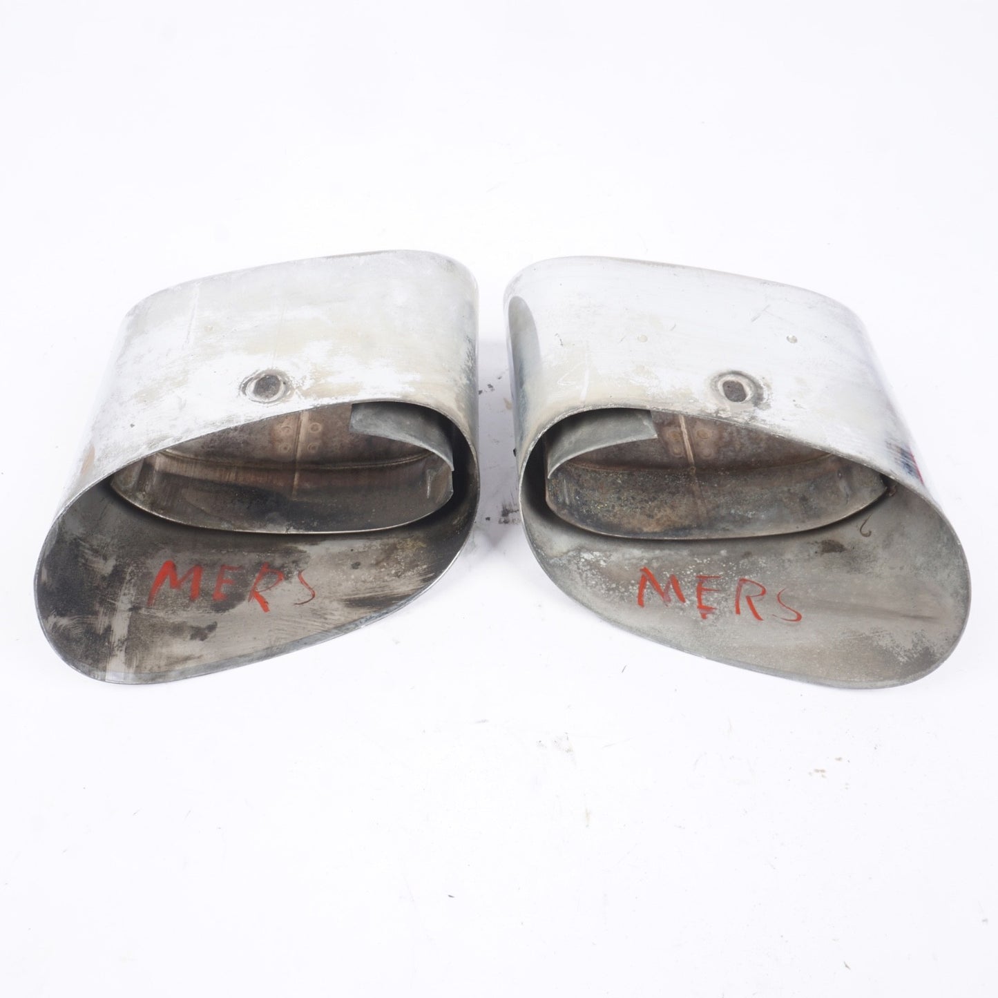 03-08 Mercedes R230 SL500 SL550 SL600 Exhaust Mufflers Muffler Tips Chrome OEM