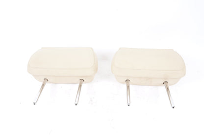 2011-2017 Audi A8 A8L Rear Left & Right Headrest Head Rest Set BEIGE PAIR
