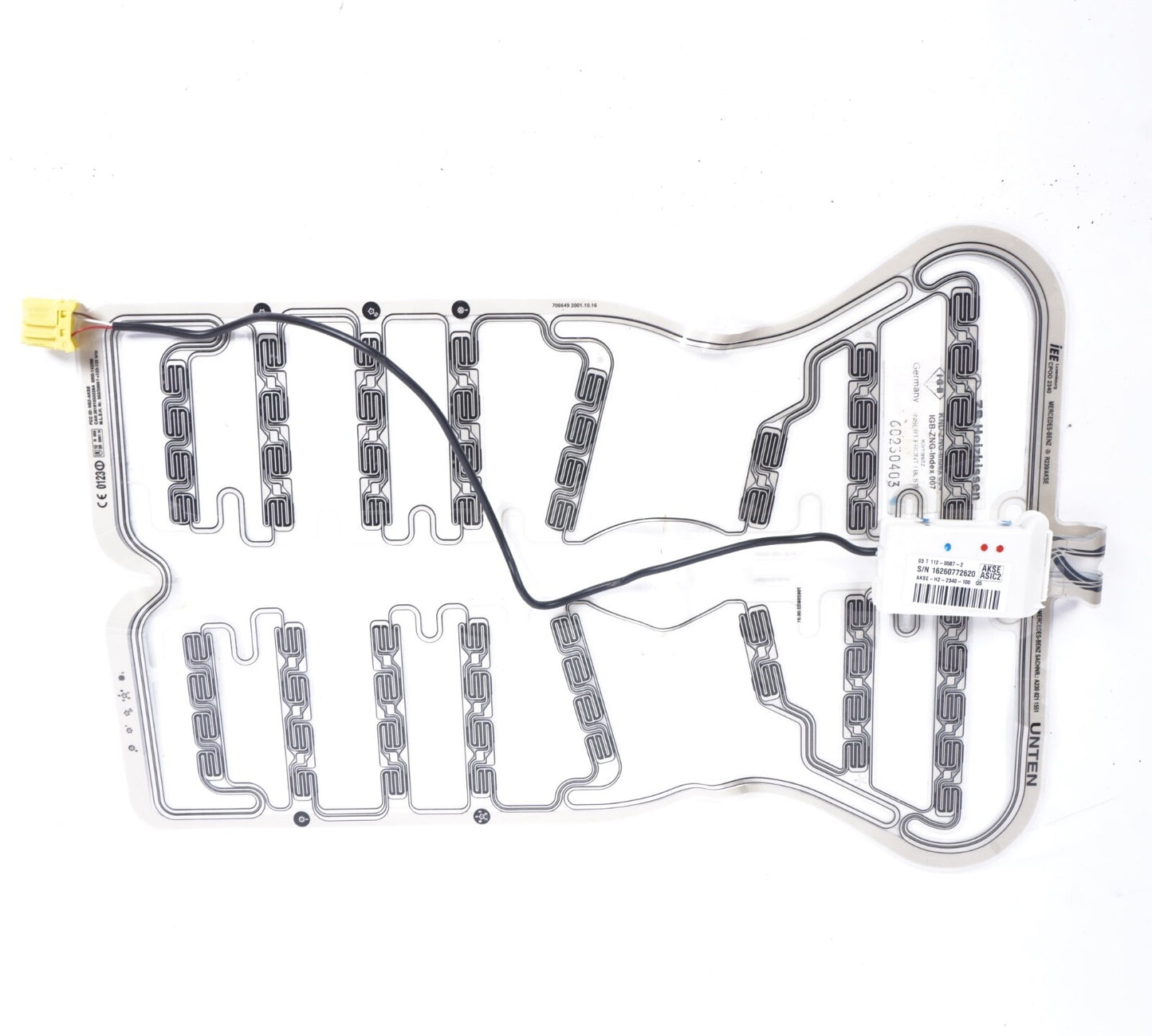 03-06 Mercedes R230 SL500 SL55 AMG Seat Occupancy Sensor Mat 2308211651 OEM