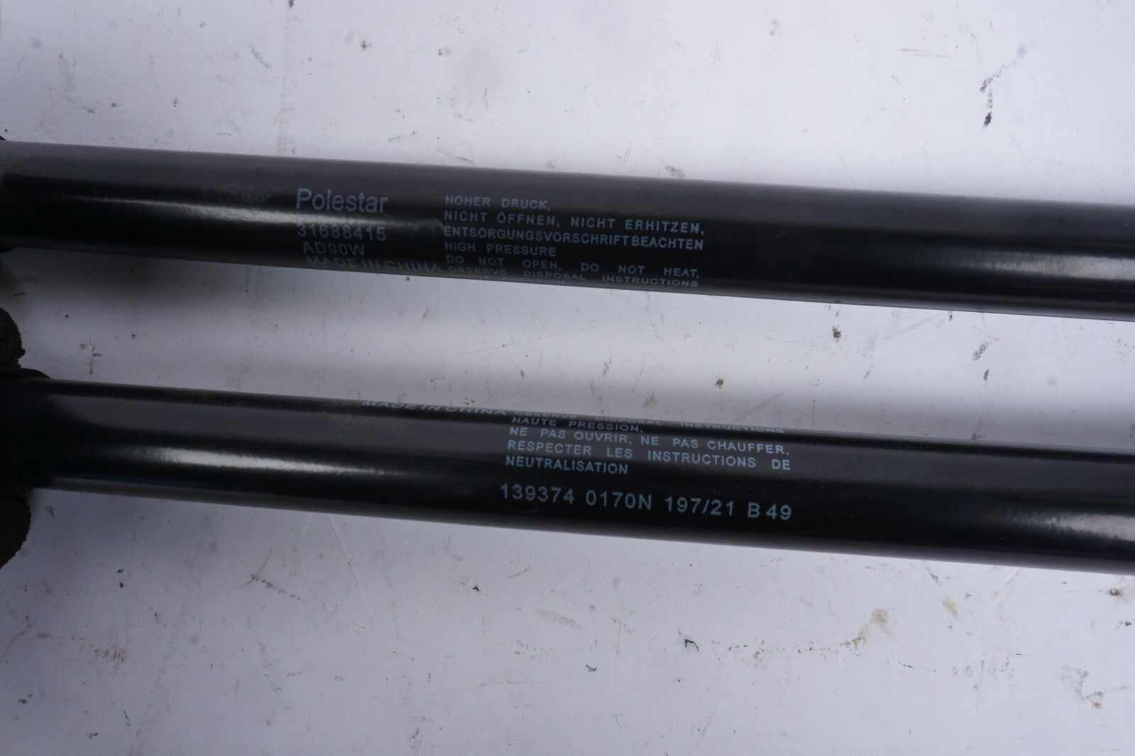 2021 - 2023 Polestar 2 Hoon Bonnet Shock Lift Support Left & Right OEM