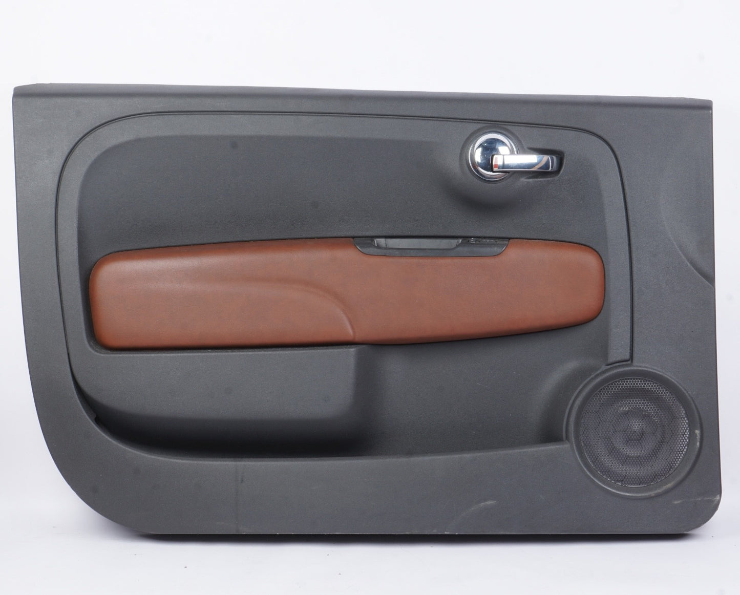 12-19 Fiat 500 Abarth Coupe Left Leather Interior Door Trim Panel