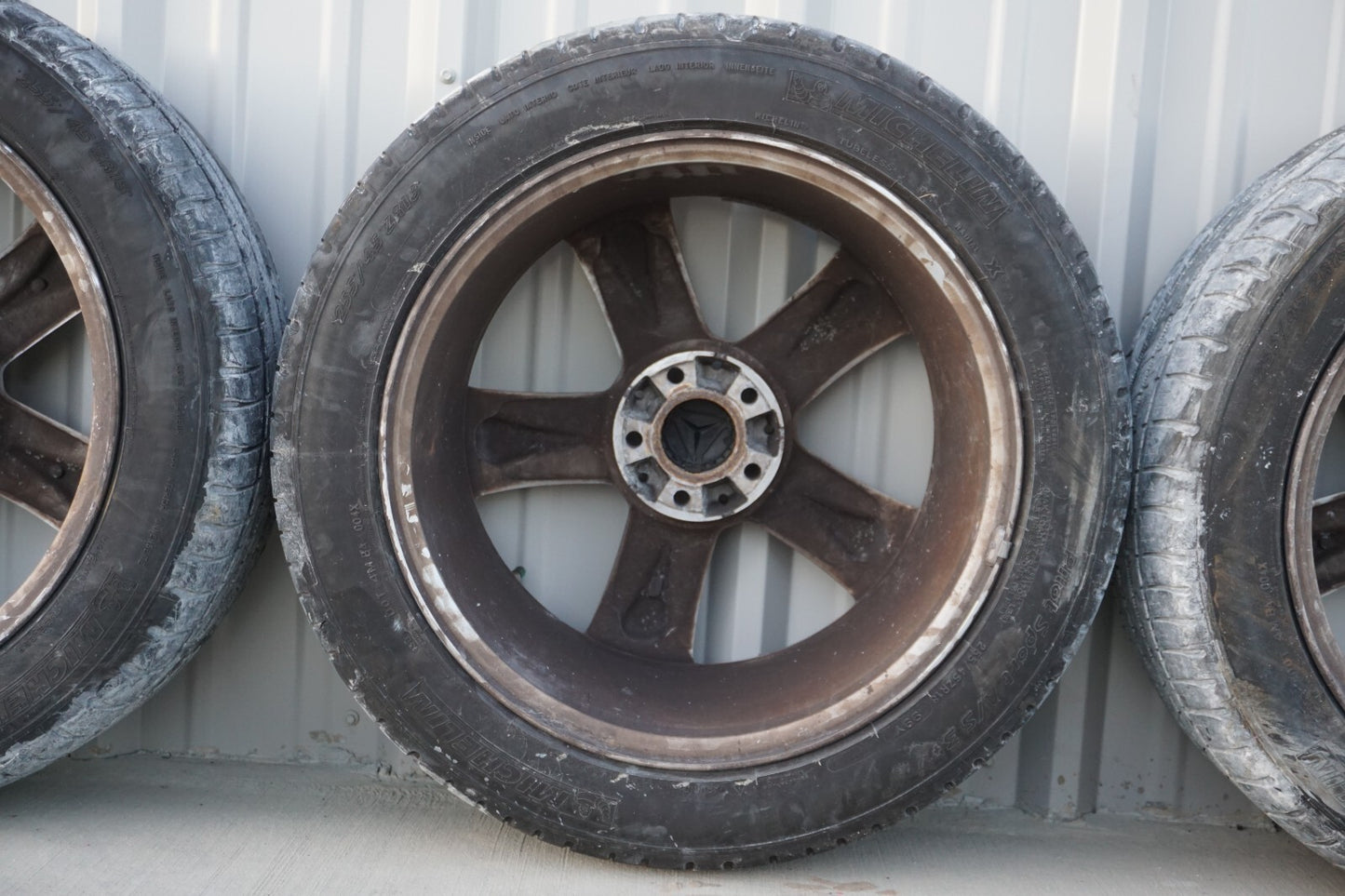 07-13 Mercedes W221 S550 CL500 Alloy Wheel Rim 9.5Jx19H2 & Tire SET Of 4 OEM