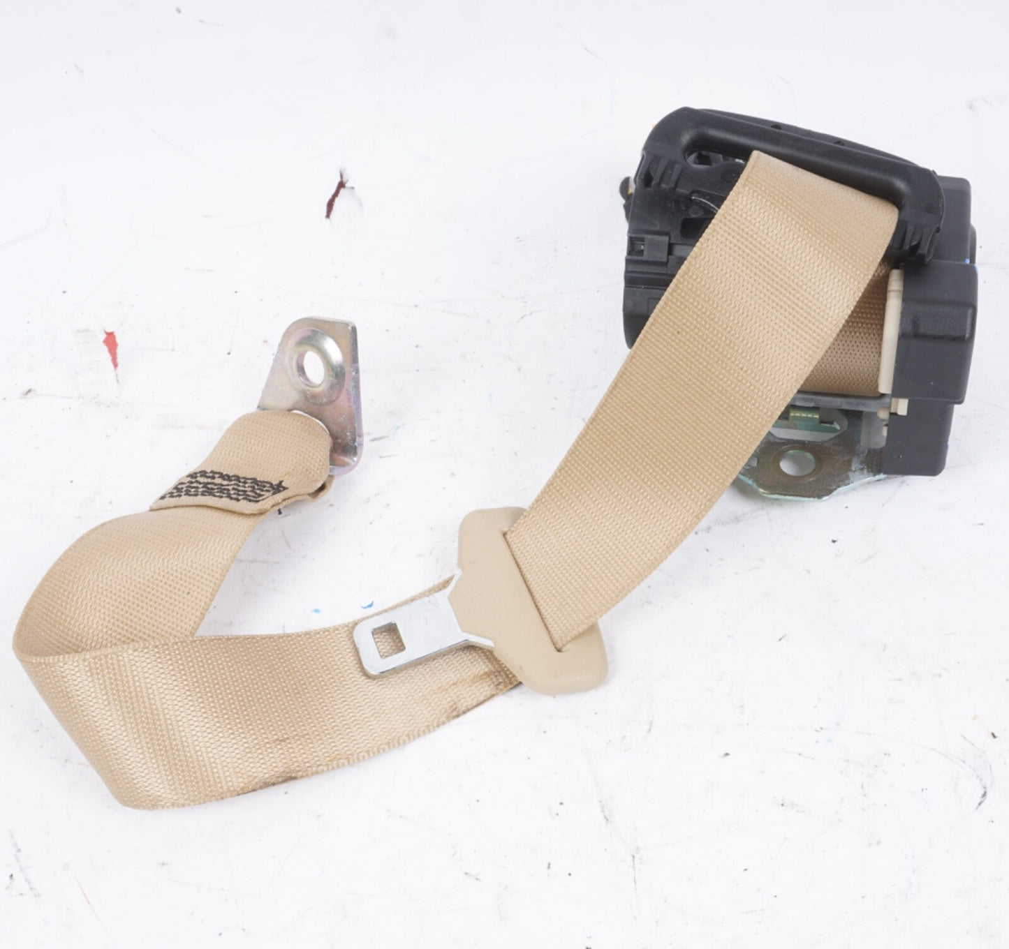 07-13 Mercedes W221 S550 S400 S450 Seat Belt Rear Right Passenger Side Beige OEM