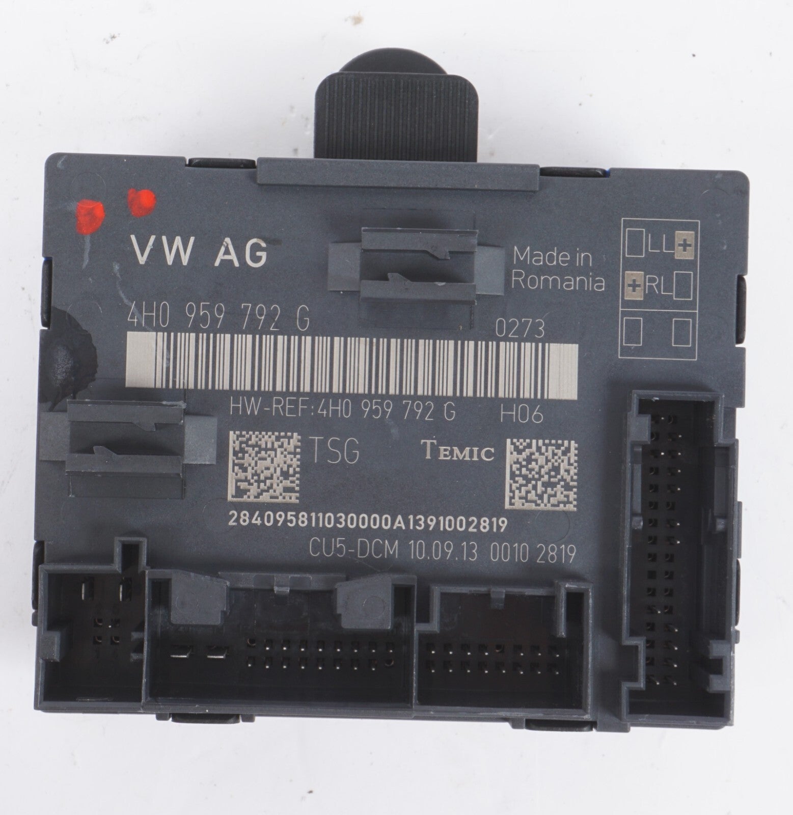12-17 AUDI A8L A8 Door Control Module Computer Front Right Passenger Side OEM